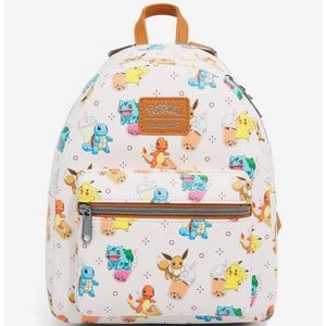 Loungefly Pokemon Boba Mini Backpack Charmander Squirtle Eevee Pikachu Bulbasaur